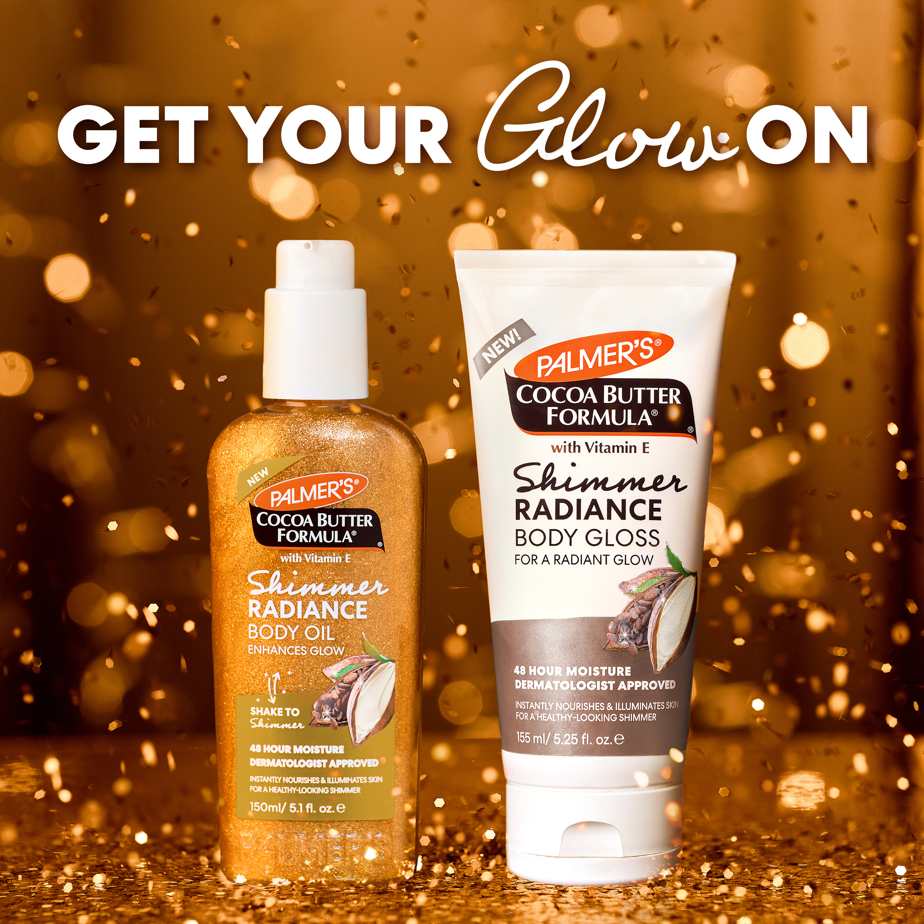 Palmer’s Cocoa Butter Shimmer Lotion and Shimmer Oil